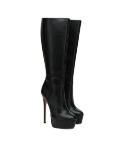 Giaro Stiefel Stackstand Schwarz Lack -Shoes Verkäufe giaro stiefel stackstand schwarz lack 2