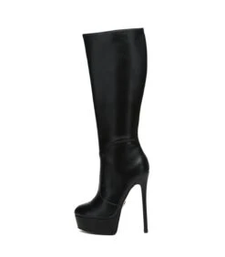 Giaro Stiefel Stackstand Schwarz Matt