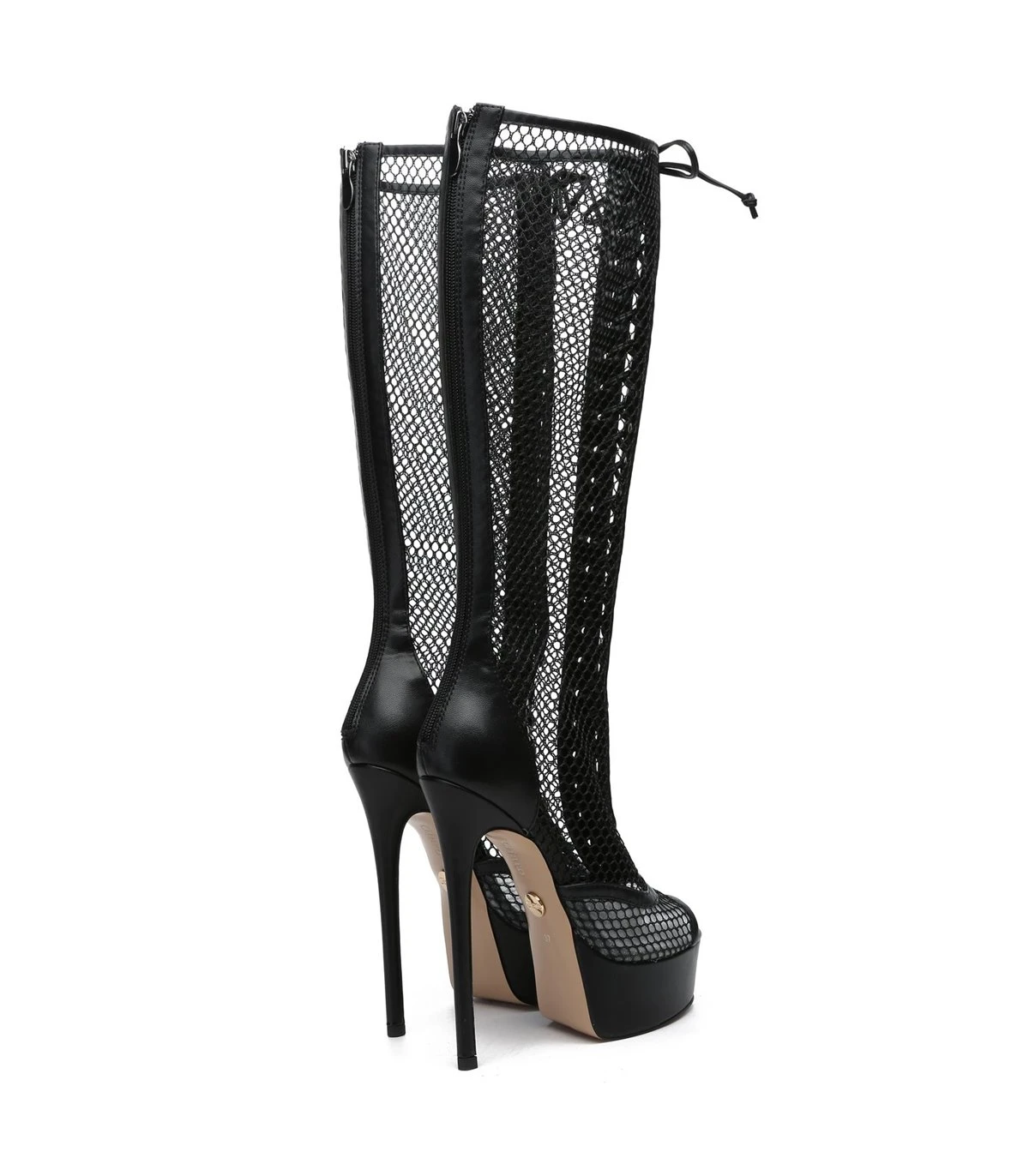 Giaro Stiefel Steam Schwarz Matt Mesh PU 7 Giaro Stiefel Steam Schwarz Matt Mesh PU – Bild 7