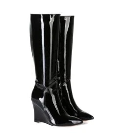 Giaro Stiefel ELLA Blockabsatz Schwarz Lack -Shoes Verkäufe giaro stiefelette ella lack schwarz 2