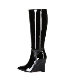 Giaro Stiefel ELLA Blockabsatz Schwarz Lack -Shoes Verkäufe giaro stiefelette ella lack schwarz 8