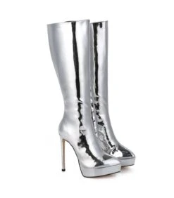 Giaro Stiefel SARAYA Liquid Silver -Shoes Verkäufe giaro stiefelette saraya liquid silver 4