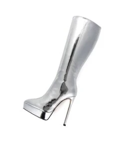Giaro Stiefel SARAYA Liquid Silver -Shoes Verkäufe giaro stiefelette saraya liquid silver 8