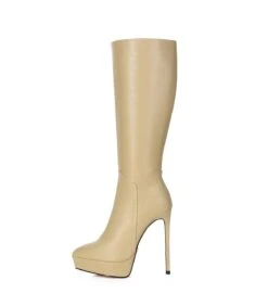 Giaro Stiefel SARAYA Nude Creme -Shoes Verkäufe giaro stiefelette saraya nude creme 2