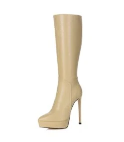 Giaro Stiefel SARAYA Nude Creme -Shoes Verkäufe giaro stiefelette saraya nude creme 3