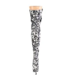 Overknee Stiefel ADORE-3000DP- Dollar Print -Shoes Verkäufe overknee stiefel adore 3000dp dollar print 3