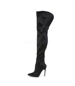 Overknee Stiefel COURTLY-3012 - Satin Schwarz -Shoes Verkäufe overknee stiefel courtly 3012 satin schwarz 2