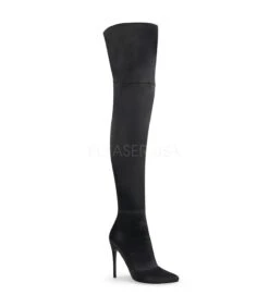 Overknee Stiefel COURTLY-3012 - Satin Schwarz