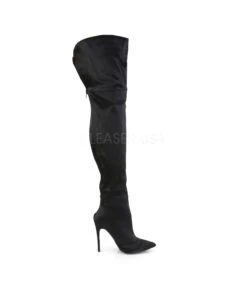 Overknee Stiefel COURTLY-3012 - Satin Schwarz -Shoes Verkäufe overknee stiefel courtly 3012 satin schwarz 4