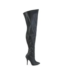 Overknee Stiefel SEDUCE-3000WC (Weitschaftstiefel) - Lederimitat Schwarz -Shoes Verkäufe overknee stiefel seduce 3000wc weitschaftstiefel lederimitat schwarz 4