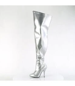 SEDUCE-3000WC Wide Calf/Weitere Wade - Overknee-Stiefel - Silber | Pleaser -Shoes Verkäufe overknee stiefel seduce 3000wc wide calf weitere wade silber pleaser 2