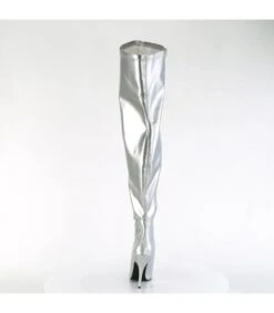 SEDUCE-3000WC Wide Calf/Weitere Wade - Overknee-Stiefel - Silber | Pleaser -Shoes Verkäufe overknee stiefel seduce 3000wc wide calf weitere wade silber pleaser 3