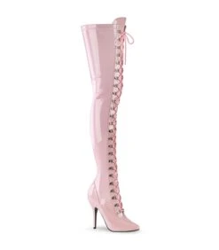 Overknee Stiefel SEDUCE-3024 - Lack Baby Pink