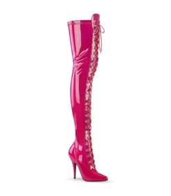 Overknee Stiefel SEDUCE-3024 - Lack Hot Pink