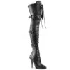 Overknee Stiefel SEDUCE-3028 - PU Schwarz
