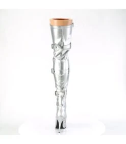 SEDUCE-3028 - Overknee Stiefel - Silber | Pleaser -Shoes Verkäufe overknee stiefel seduce 3028 silber pleaser 3