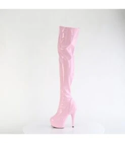 DELIGHT-3000HWR - Plateau Overknee Stiefel - Rosa Glänzend | Pleaser -Shoes Verkäufe plateau overknee stiefel delight 3000hwr rosa glaenzend pleaser 3