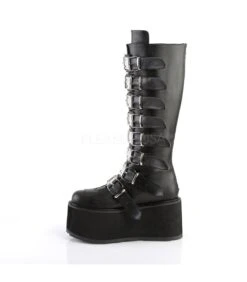 Plateau Stiefel DAMNED-318 Schwarz | DemoniaCult -Shoes Verkäufe plateau stiefel damned 318 schwarz 2