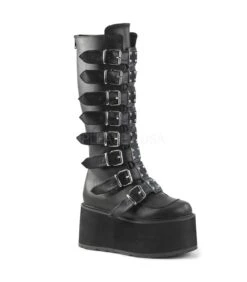 Plateau Stiefel DAMNED-318 Schwarz | DemoniaCult