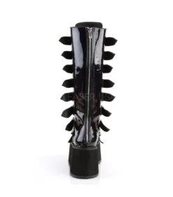 Plateau Stiefel DAMNED-318 Schwarz Lack | DemoniaCult -Shoes Verkäufe plateau stiefel damned 318 schwarz lack 3