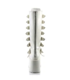 Plateau Stiefel DAMNED-318 Weiss | DemoniaCult -Shoes Verkäufe plateau stiefel damned 318 weiss 3