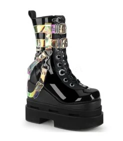 Plateau Stiefel ETERNAL-115 Schwarz | DemoniaCult