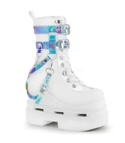 Plateau Stiefel ETERNAL-115 Weiss | DemoniaCult