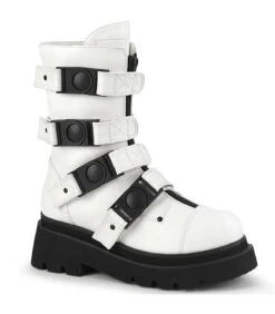 RENEGADE-55 Plateau Stiefel Weiss Matt | DemoniaCult