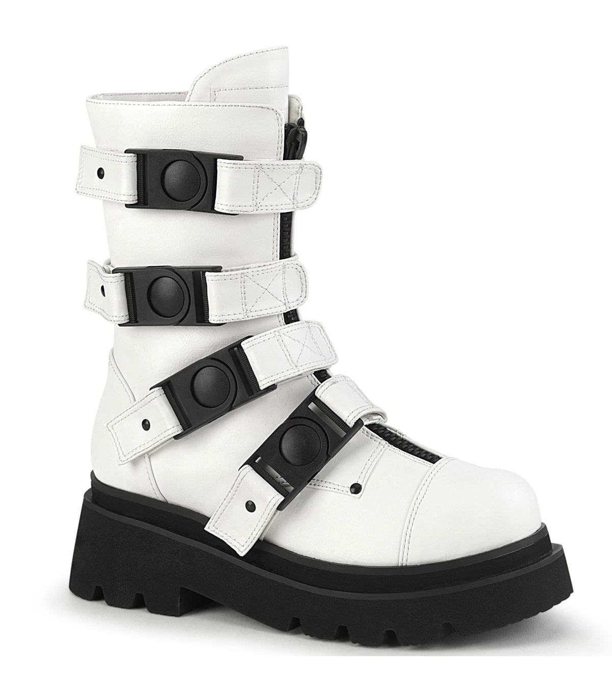 RENEGADE-55 Plateau Stiefel Weiss Matt | DemoniaCult 1 RENEGADE-55 Plateau Stiefel Weiss Matt | DemoniaCult