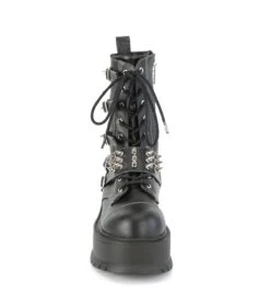 Plateau Stiefel SLACKER-165 Schwarz Matt | DemoniaCult -Shoes Verkäufe plateau stiefel slacker 165 schwarz matt 5