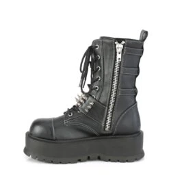 Plateau Stiefel SLACKER-165 Schwarz Matt | DemoniaCult -Shoes Verkäufe plateau stiefel slacker 165 schwarz matt 6