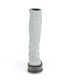 Plateau Stiefel SLACKER-230 Grau Neon | DemoniaCult -Shoes Verkäufe plateau stiefel slacker 230 grau neon 2