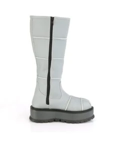 Plateau Stiefel SLACKER-230 Grau Neon | DemoniaCult -Shoes Verkäufe plateau stiefel slacker 230 grau neon 4