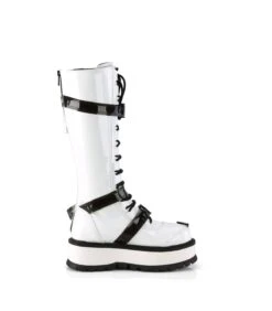 SLACKER-260 Plateau Stiefel - Weiss Lack | DemoniaCult -Shoes Verkäufe plateau stiefel slacker 260 weiss lack 4