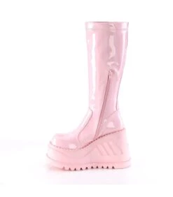 Plateau Stiefel STOMP-200 Pink Lack | DemoniaCult -Shoes Verkäufe plateau stiefel stomp 200 pink lack 2