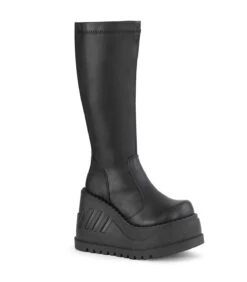 Plateau Stiefel STOMP-200 Schwarz Matt | DemoniaCult