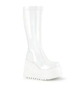 Plateau Stiefel STOMP-200 Weiss Lack | DemoniaCult
