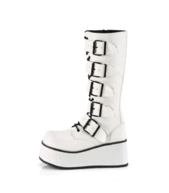 Plateau Stiefel TRASHVILLE-518 Weiß | DemoniaCult -Shoes Verkäufe plateau stiefel trashville 518 weiss 2