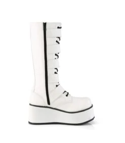 Plateau Stiefel TRASHVILLE-518 Weiß | DemoniaCult -Shoes Verkäufe plateau stiefel trashville 518 weiss 4