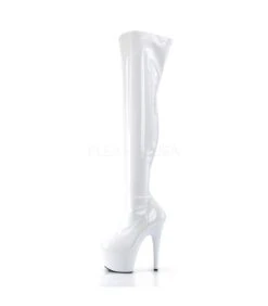 Plateau Overknee Stiefel ADORE-3000 - Lack Weiß -Shoes Verkäufe pleaser adore 3000 wht 2