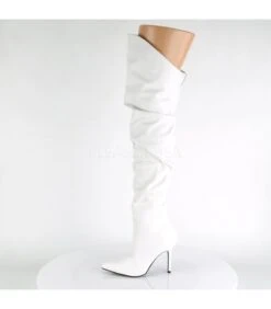 Overknee Stiefel CLASSIQUE-3011 - Weiß -Shoes Verkäufe pleaser classique 3011 2