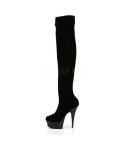 Plateau Overknee Stiefel DELIGHT-3002 -Shoes Verkäufe pleaser delight 3002 blk 2