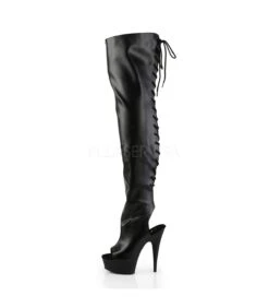 Plateau Overknee Stiefel DELIGHT-3017 - PU -Shoes Verkäufe pleaser delight 3017 bpu 2