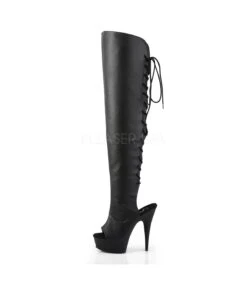 Plateau Overknee Stiefel DELIGHT-3019 - PU -Shoes Verkäufe pleaser delight 3019 blk 2