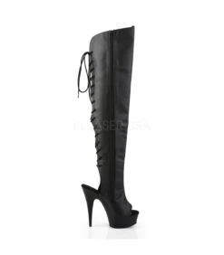 Plateau Overknee Stiefel DELIGHT-3019 - PU -Shoes Verkäufe pleaser delight 3019 blk 4