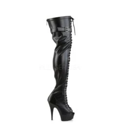Plateau Overknee Stiefel DELIGHT-3025 - PU -Shoes Verkäufe pleaser delight 3025 bpu m 4