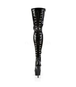 Overknee Stiefel DELIGHT-3063 - Lack Schwarz -Shoes Verkäufe pleaser delight 3063 blk 3