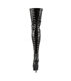 Overknee Stiefel DELIGHT-3063 - PU Schwarz -Shoes Verkäufe pleaser delight 3063 bpu 3