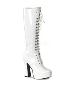 Plateau Stiefel ELECTRA-2020 - Lack Weiß