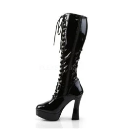 Plateau Stiefel ELECTRA-2023 - Lack Schwarz -Shoes Verkäufe pleaser electra 2023 blk 2